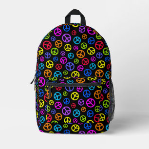 Farbenvolles Muster des Friedenssymbol Bedruckter Rucksack
