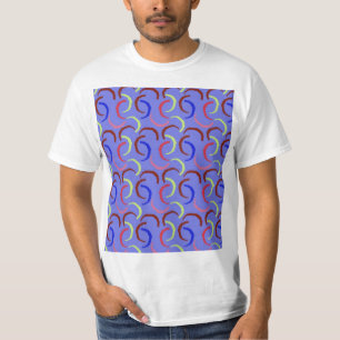 Farbenvolles Sommermuster T-Shirt