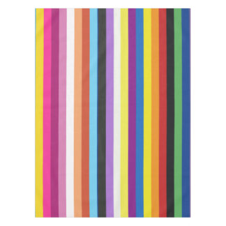 Farbenvolles Streifenmuster für das Flag Tischdecke