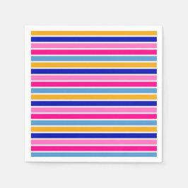 Farbenvolles Strickmuster Vivid Party Serviette