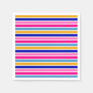 Farbenvolles Strickmuster Vivid Party Serviette