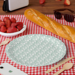 Farbenvolles Verpackungspapier mit wiederholtem Mu Pappteller