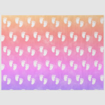 Farbenvolles Watercolor Baby Shooting Footprint Mu