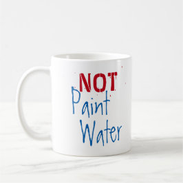 Farbenwasser nicht lackieren Wasser für künstleris Kaffeetasse