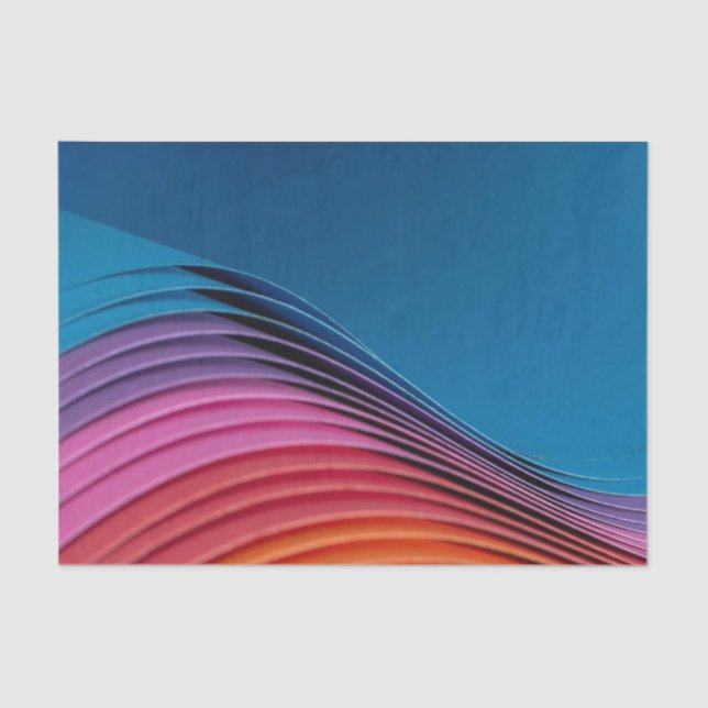 Farbenwelle Seidenpapier (Vorderseite)