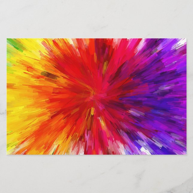 Farbexplosion Briefpapier (Vorderseite)