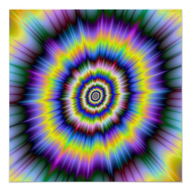 Farbexplosion das perfekte Zazzle-Poster Poster (Vorderseite)