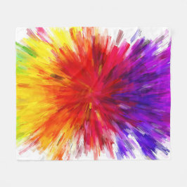 Farbexplosion Fleecedecke