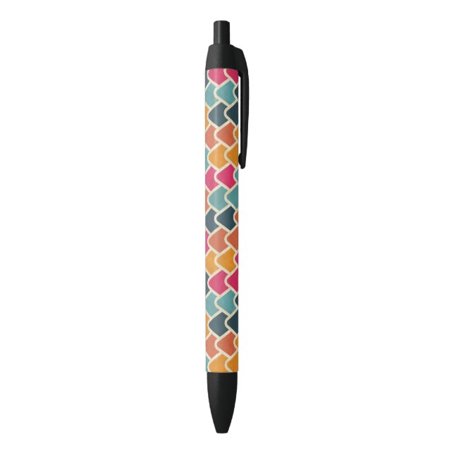 Farbexplosion Geometrisches Design – Moderne Abstr Kugelschreiber (Unterseite (Vertikal))