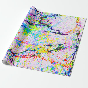 Farbexplosion Geschenkpapier