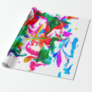 Farbexplosion Geschenkpapier