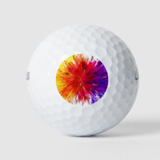 Farbexplosion Golfball (Vorderseite)