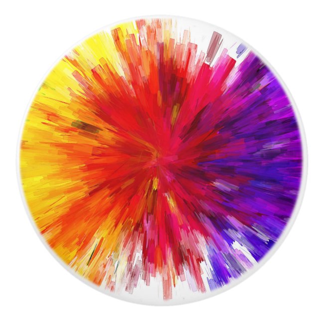 Farbexplosion Keramikknauf (Vorderseite)