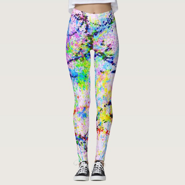 Farbexplosion Leggings (Vorderseite)