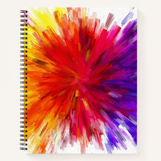 Farbexplosion Notizbuch (Vorderseite)