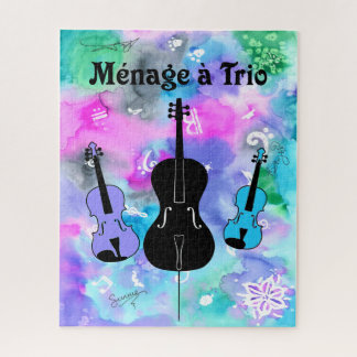 "Farbexplosion" Puzzle mit Kunst von Menage a Trio