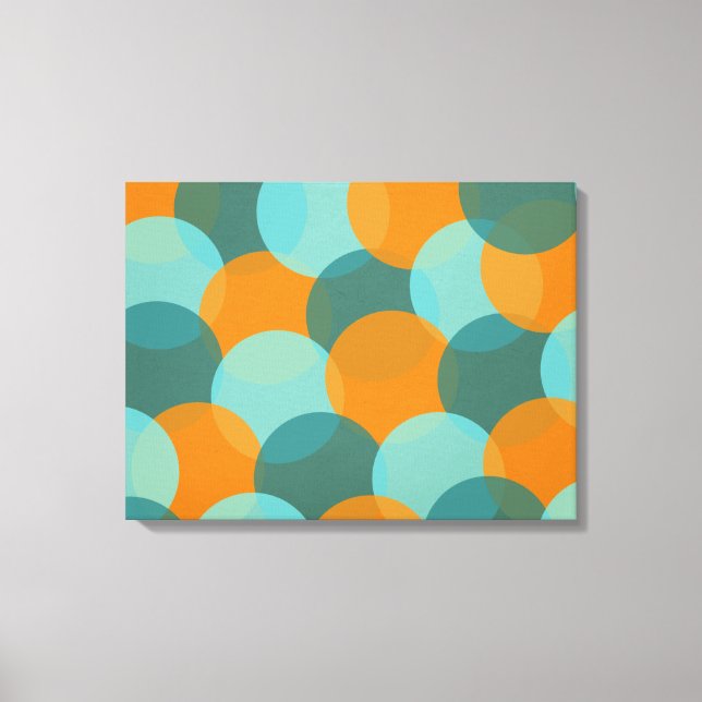 Farbexplosion Wrapped Canvas (Palette 3) Leinwanddruck (Vorderseite)