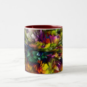 Farbexplosion Zweifarbige Tasse