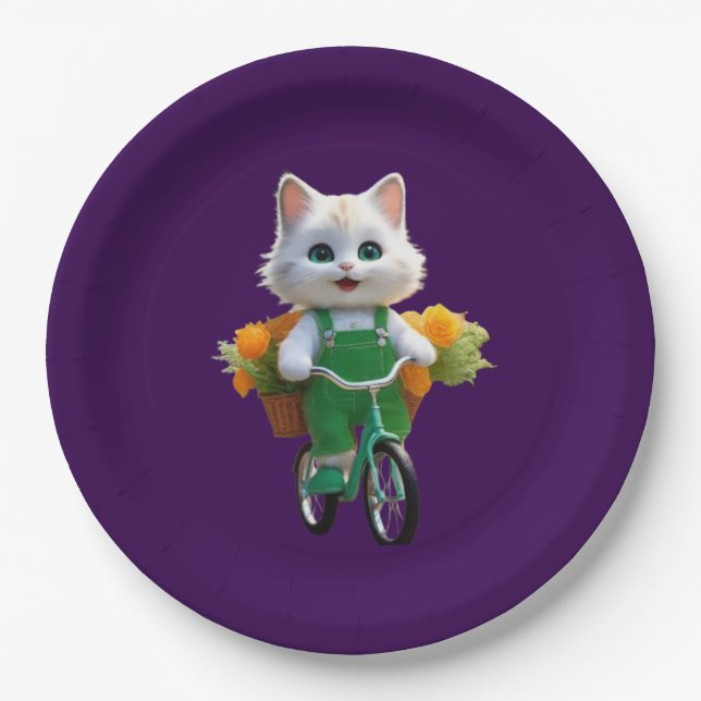 FARBFALL MANDALA PAPPTELLER (Vorderseite)