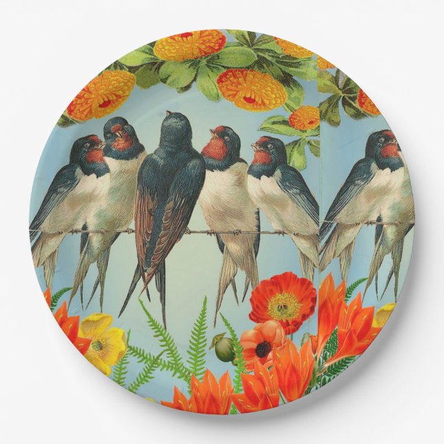 FARBFALL MANDALA PAPPTELLER (Vorderseite)