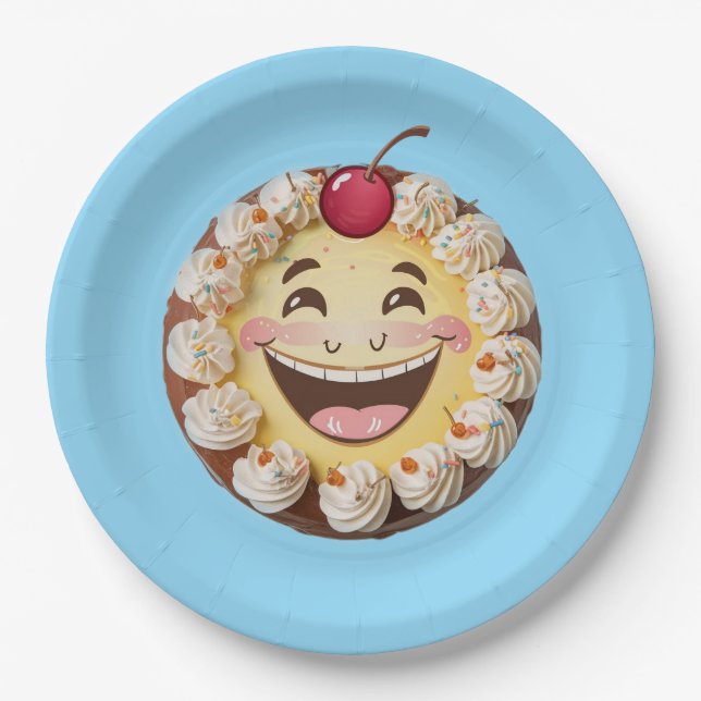 FARBFALL MANDALA PAPPTELLER (Vorderseite)