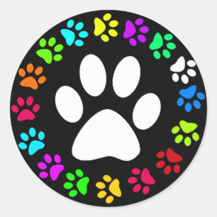 FARBFARBDRUCKER RUNDER AUFKLEBER