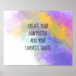 Farbfarben fügen Ihren Text für eine benutzerdefin Poster