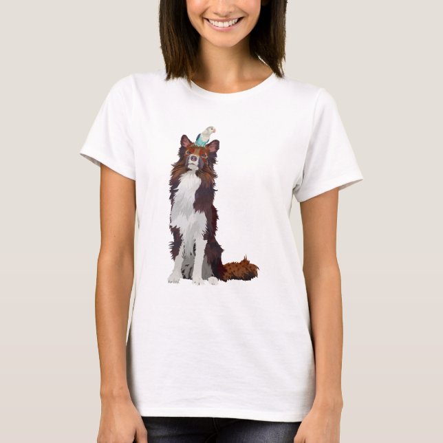 FARBFARBEN UND BLUE BIRD T-Shirt (Vorderseite)