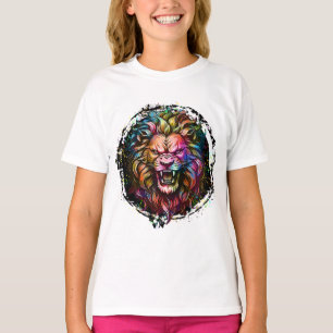 FARBFARBENER GEOMETRISCHER ABSTRAKT MAJESTISCHER L T-Shirt