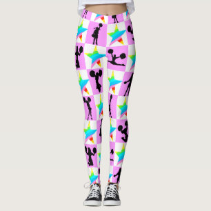 FARBFARBENER RAINBOW STAR CHEERLEADING LEGGINGS