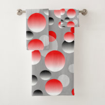 FARBFARBENES, ROTES, SCHWARZES, GRAU GEOMETRISCHES