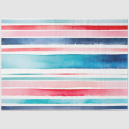 Farbfarbenfrohe Streifen Papiertücher Seidenpapier