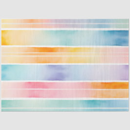 Farbfarbenfrohe Streifen Papiertücher Seidenpapier