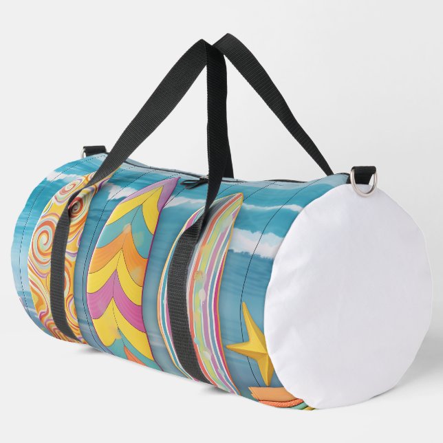FARBFARBIGE SOMMERGRENZEN DUFFLE BAG (Linke Ecke)