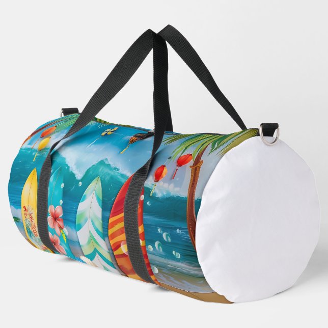 FARBFARBIGE SOMMERGRENZEN DUFFLE BAG (Linke Ecke)