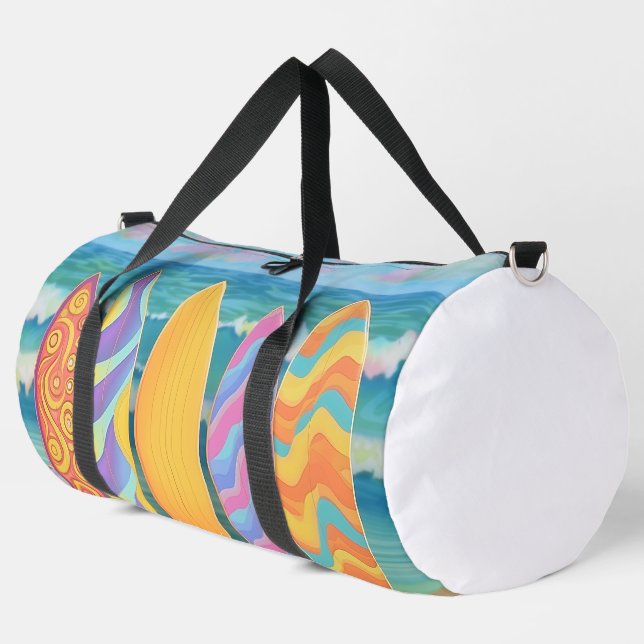 FARBFARBIGE SOMMERGRENZEN DUFFLE BAG (Linke Ecke)