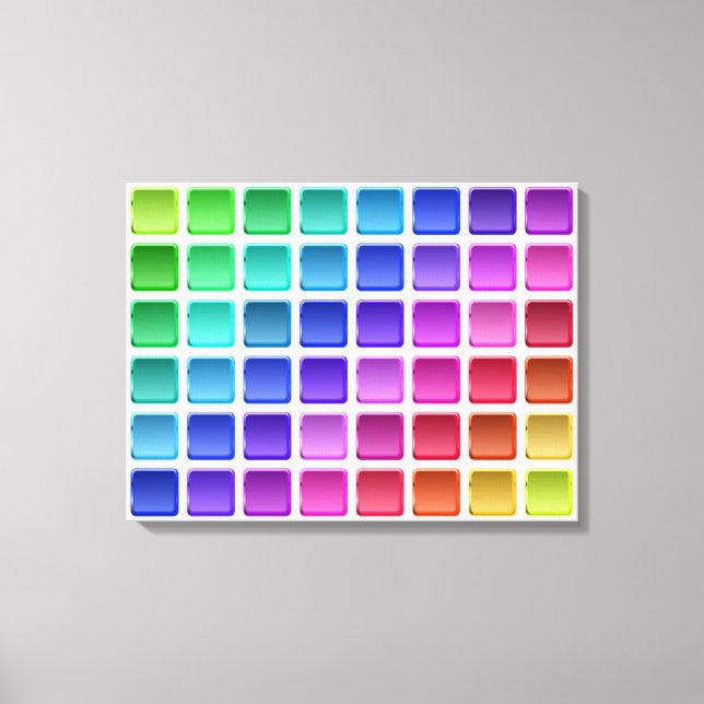 FARBFARBIGE TILPLÄTZE LEINWANDDRUCK (Vorderseite)