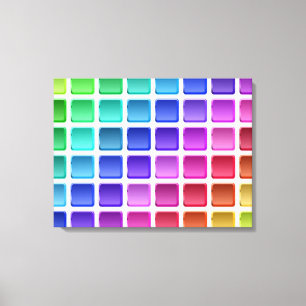 FARBFARBIGE TILPLÄTZE LEINWANDDRUCK