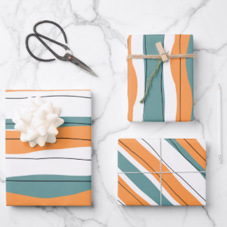 Farbfarbige Wrapping Paper Sheets, Matte Geschenkpapier Set