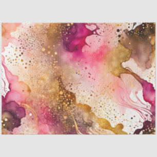 Farbfarbiges Abstrakt-Tinte-Kunstdruckpapier Seidenpapier