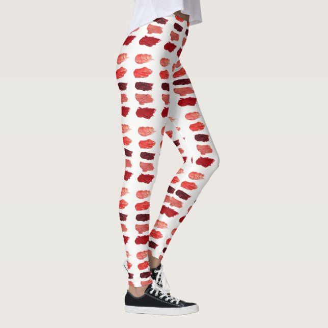 Farbfernseher mit Lipstick, Schminkkünstlersalon Leggings (Rechts)