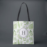 Farbfernseher und Eukalyptus-Muster Monogram Tasche<br><div class="desc">Monogramm Totbeutel mit Aquarellbildern von grünen Fäden und Eukalyptusmustern. Personalisieren Sie diese,  indem Sie Ihre Initialen hinzufügen. Diese Grüntasche eignet sich hervorragend als personalisiertes Geschenk. Matching-Elemente sind verfügbar.</div>