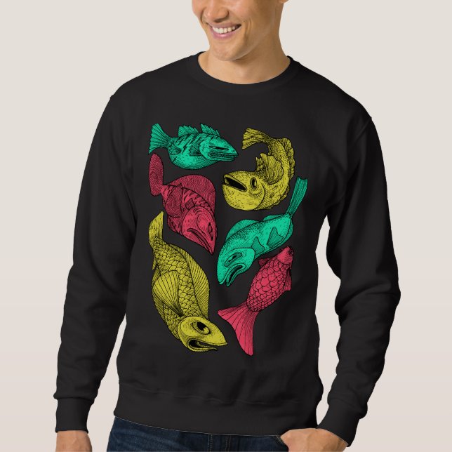 Farbfisch Sweatshirt (Vorderseite)