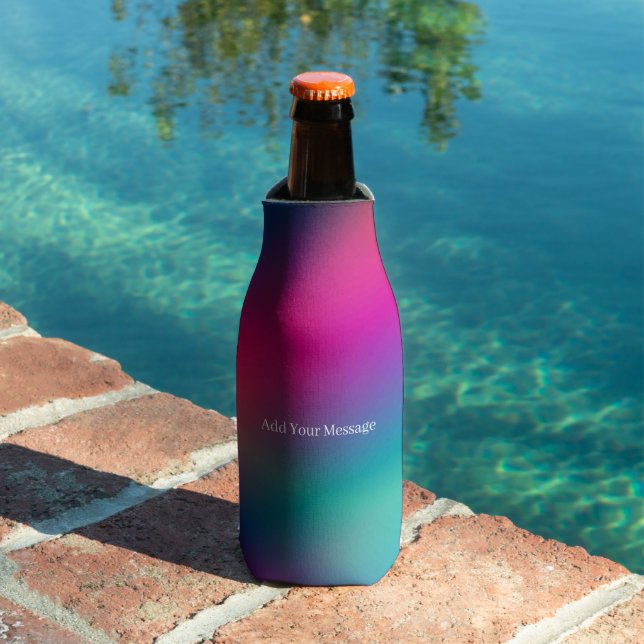 Farbflasche mit Regenbogen Cooler Flaschenkühler (In Situ Pool)