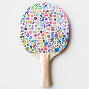 Farbflecken Tischtennis Schläger