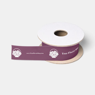 🎀🌷 Farbflora-Logo Satin Ribbon Satinband