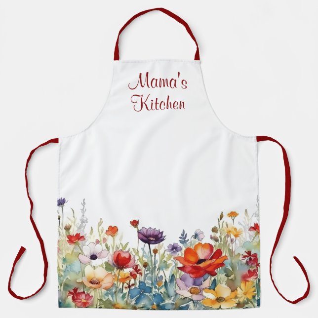 Farbflora Personalisiert Schürze (Vorderseite)