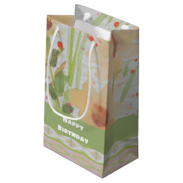 Farbflorale Geschenktüte