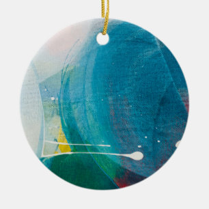 Farbfluss Keramik Ornament