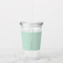 Farbflussmonogramm Mini Fresh Acrylic Tumbler Acryltrinkbecher